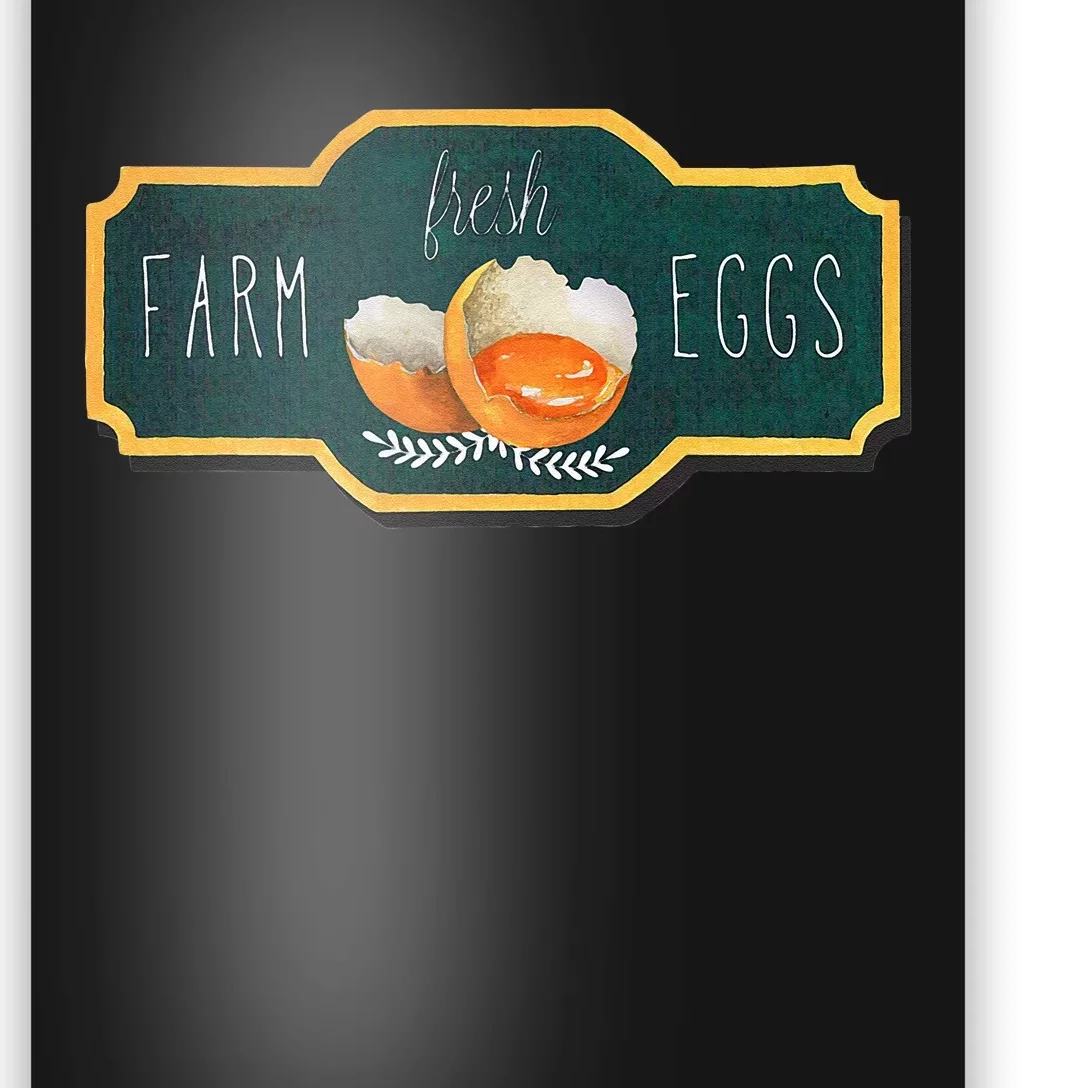 Funny Farm Fresh Eggs Poster