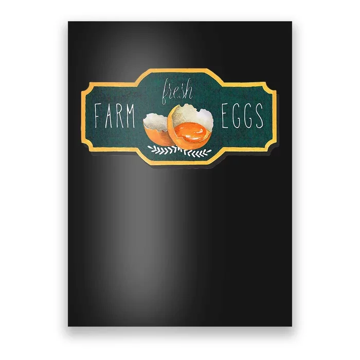 Funny Farm Fresh Eggs Poster