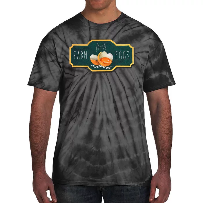 Funny Farm Fresh Eggs Tie-Dye T-Shirt