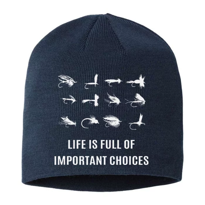 Fly Fishing Fisherman Gift 8 1/2in Sustainable Knit Beanie