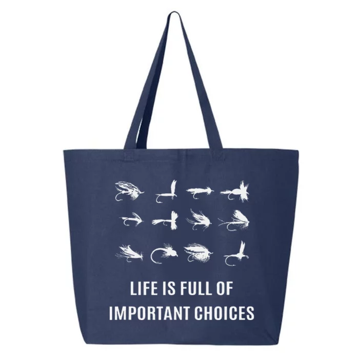 Fly Fishing Fisherman Gift 25L Jumbo Tote