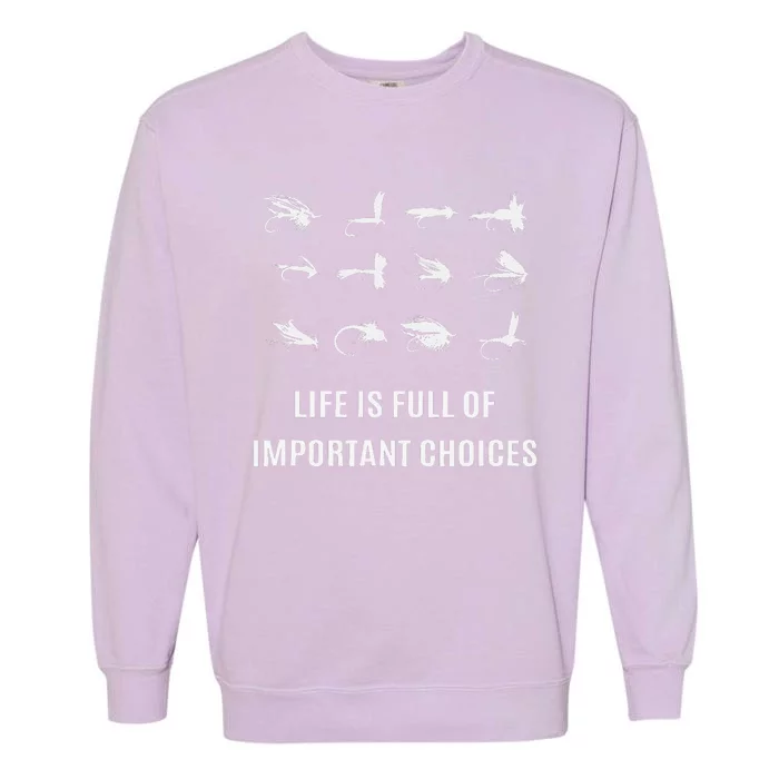 Fly Fishing Fisherman Gift Garment-Dyed Sweatshirt