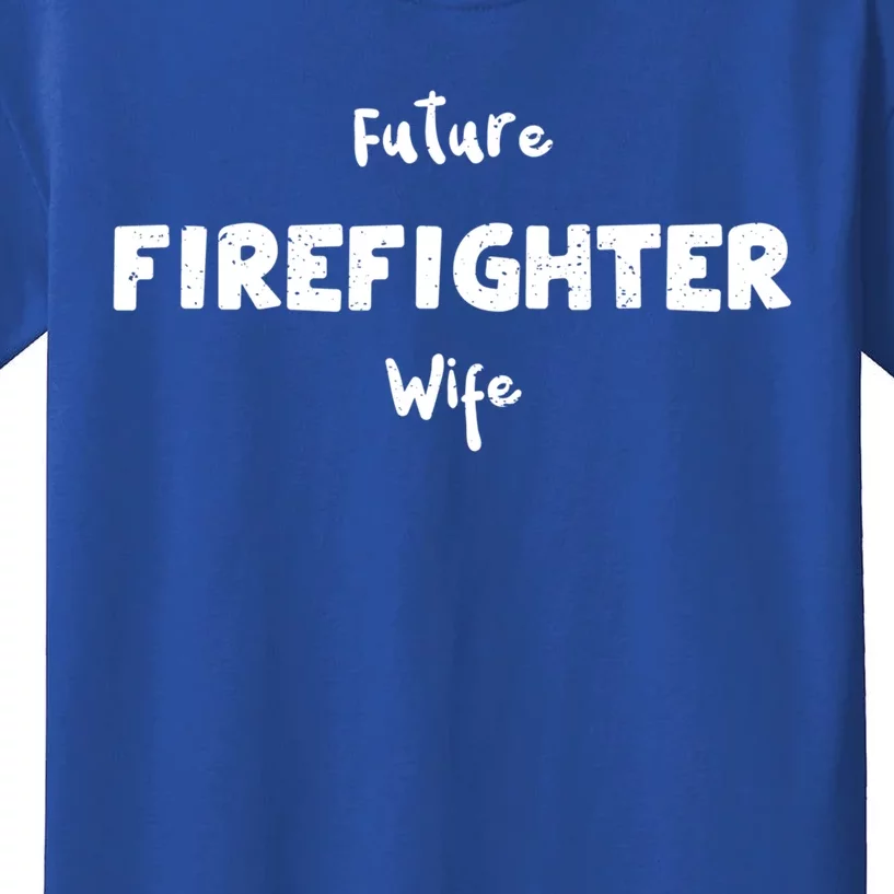 Fiance: Future Firefighter Wife Firefighter Funny Gift Kids T-Shirt