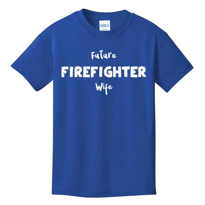 Fiance: Future Firefighter Wife Firefighter Funny Gift Kids T-Shirt