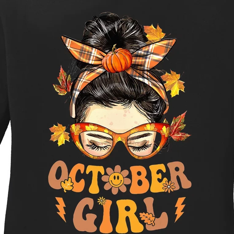 Funky Fall Festive Hair Accessory Ladies Long Sleeve Shirt