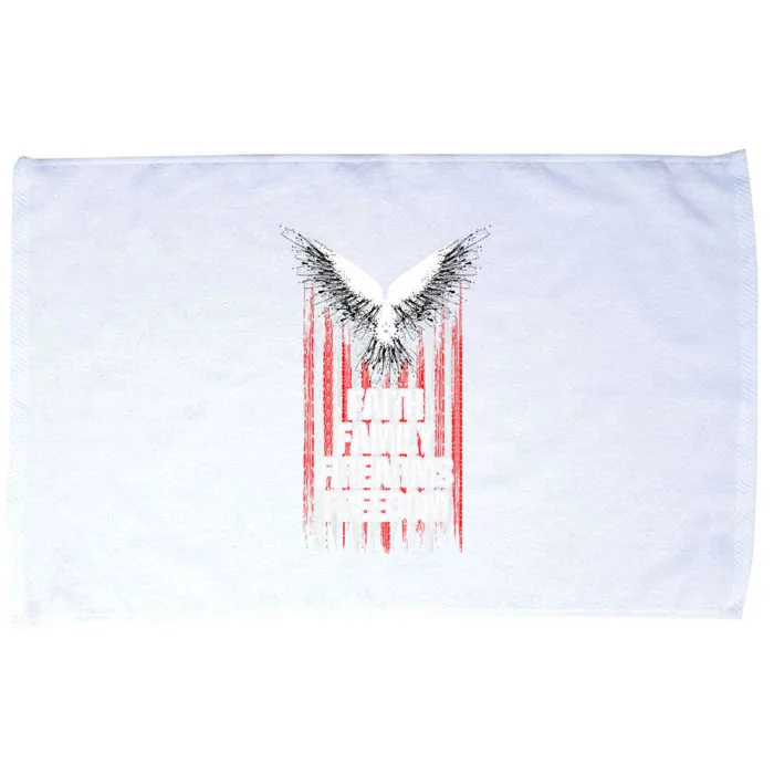 Faith Family Firearms & Freedom American Flag Pro God Guns Microfiber Hand Towel