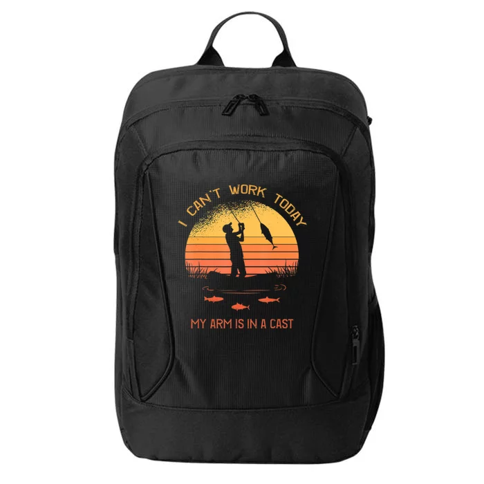 Funny Fishin Fisherman Arm Cast Fish Hunting City Backpack