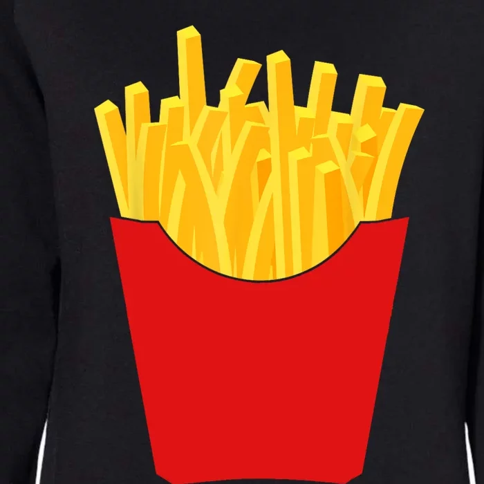 French Fries French Fry Costume Womens California Wash Sweatshirt