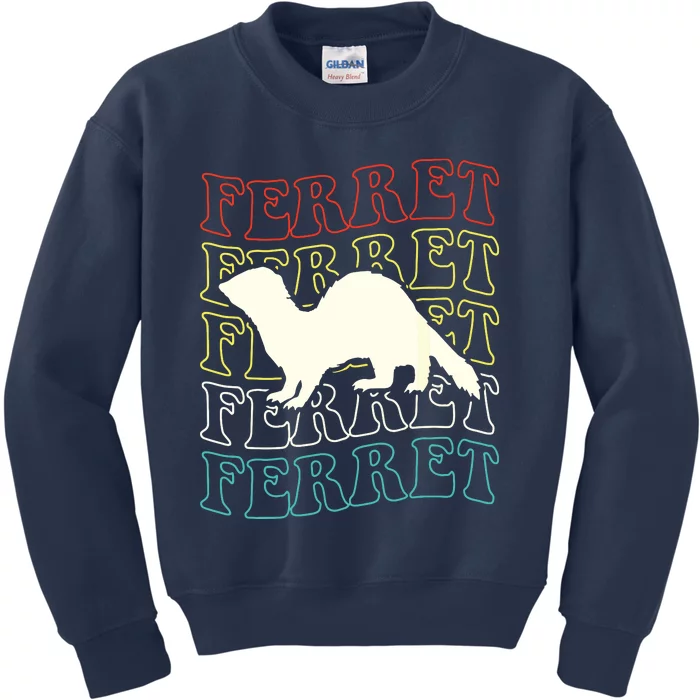 Ferret Ferret Ferret Kids Sweatshirt