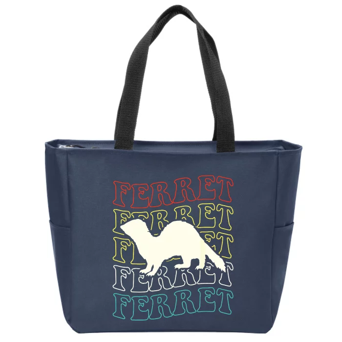 Ferret Ferret Ferret Zip Tote Bag