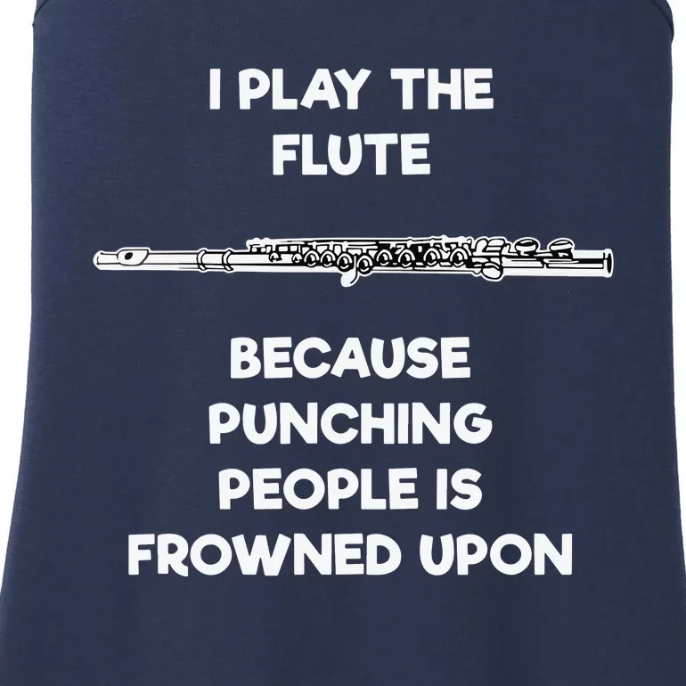 Flute Funny Flute Player Punch Ladies Essential Tank