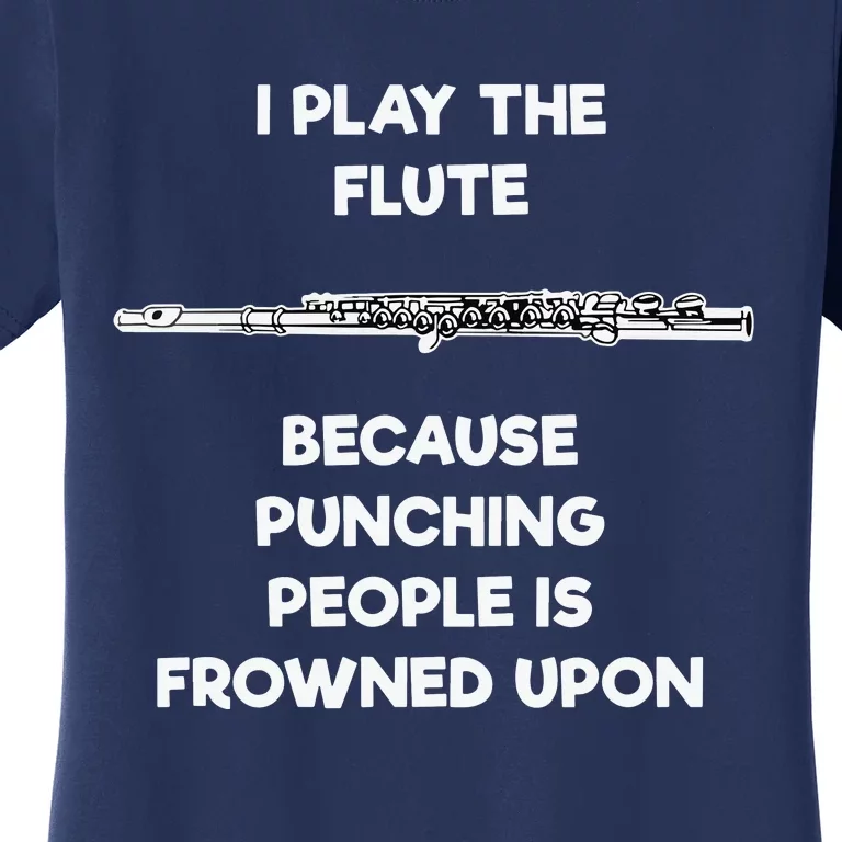 Flute Funny Flute Player Punch Women's T-Shirt