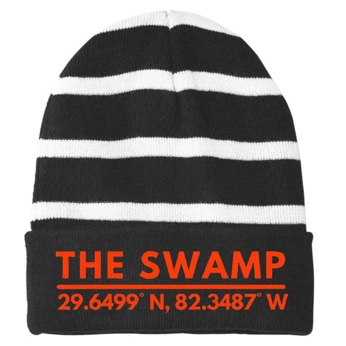 Florida Fl Fans The Swamp Striped Beanie with Solid Band