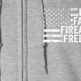 Faith Family Firearms & Freedom Pro God Guns American Flag Full Zip Hoodie