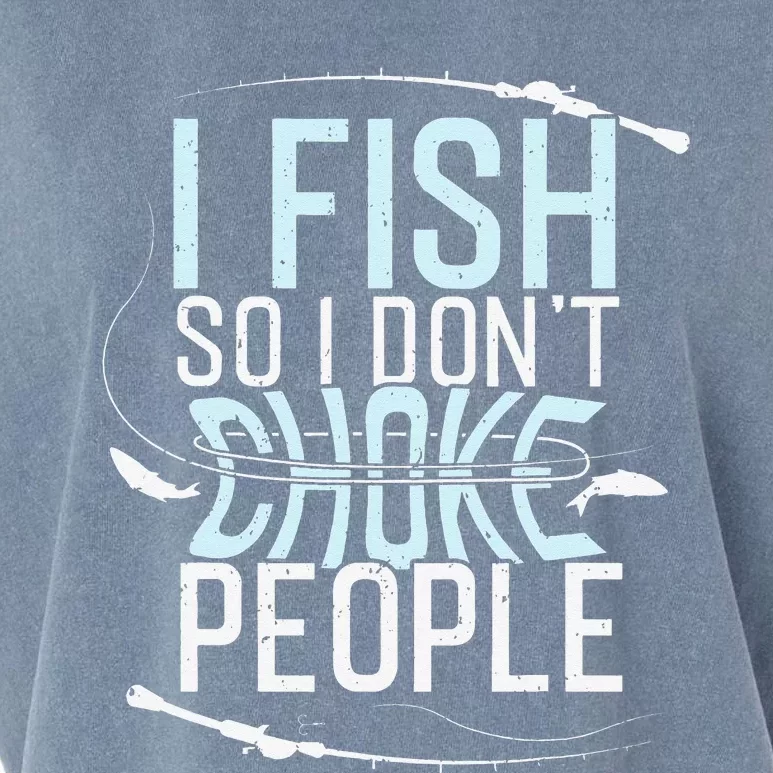 Fishing Funny Fishing Tee Fishing Lover Garment-Dyed Women's Muscle Tee