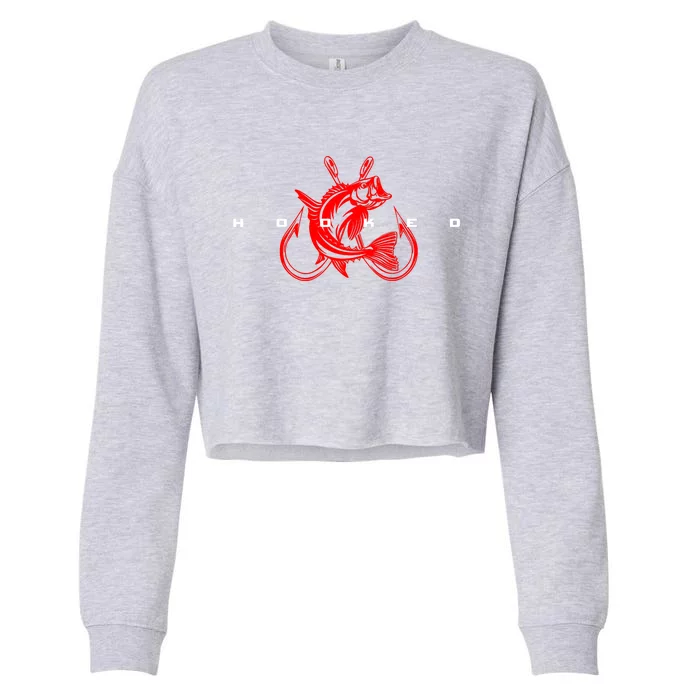 Fishing Fishing Cropped Pullover Crew