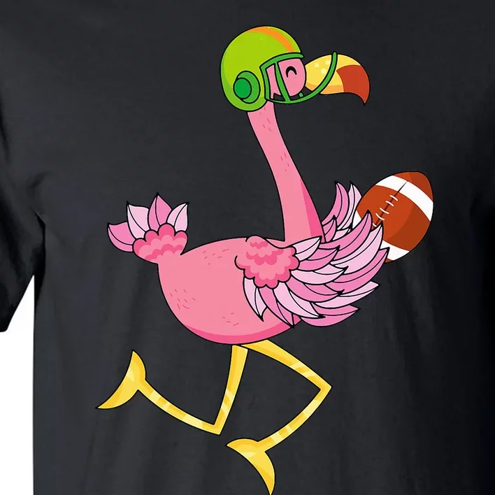 Flamingo Football Flamingo Playing Football Tall T-Shirt