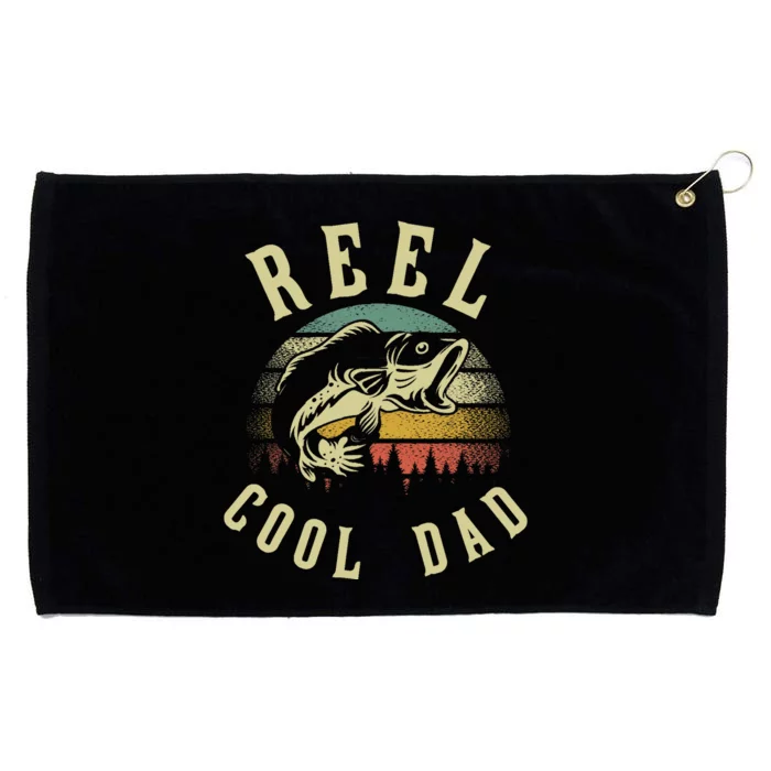 Fish Fisher Fisherman Funny Daddy Bass Fishing Father Grommeted Golf Towel