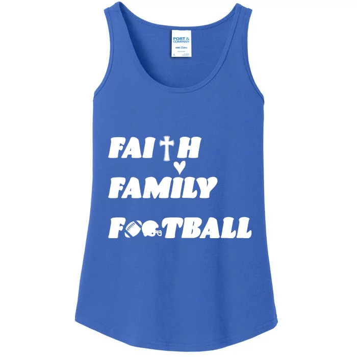 Faith Family Football Ladies Essential Tank