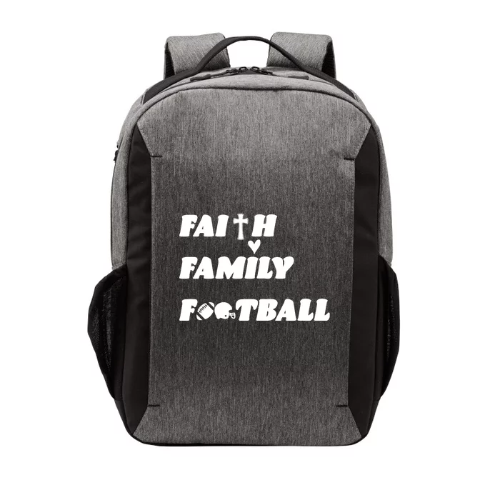 Faith Family Football Vector Backpack