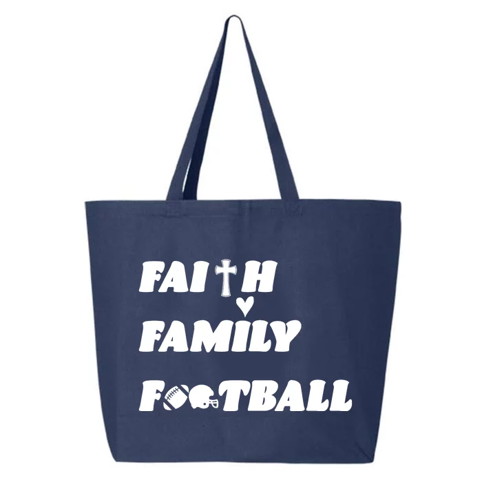 Faith Family Football 25L Jumbo Tote