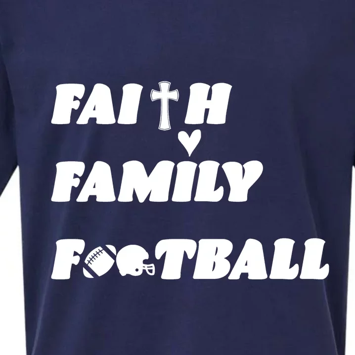 Faith Family Football Sueded Cloud Jersey T-Shirt