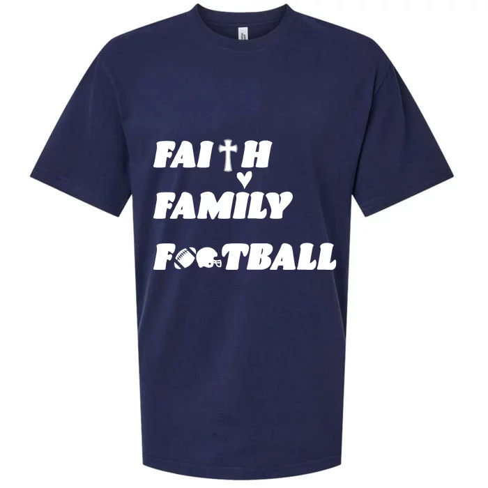 Faith Family Football Sueded Cloud Jersey T-Shirt