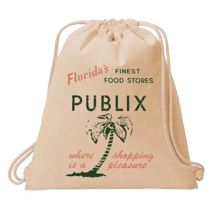 Floridas Finest Food Stores Publix Where Is A Shopping Pleasure Drawstring Bag