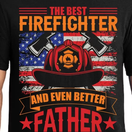 Firefighter Father Father's Day Pajama Set