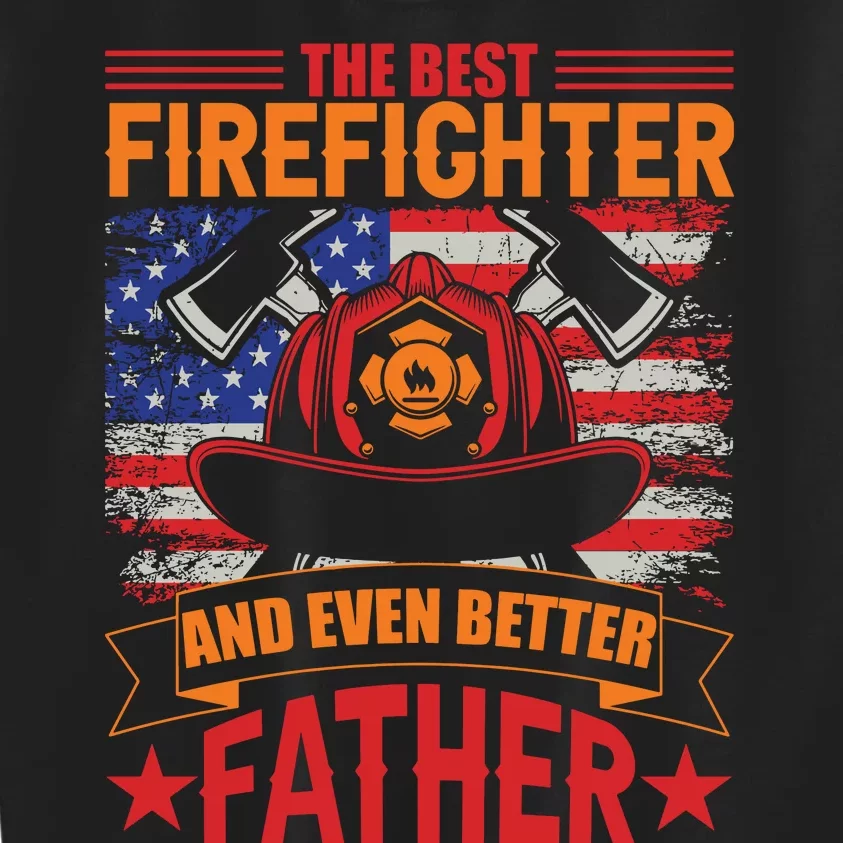 Firefighter Father Father's Day Kids Sweatshirt