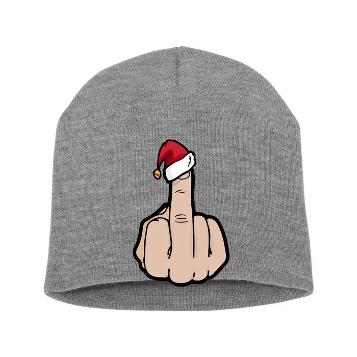 Festive Finger Short Acrylic Beanie