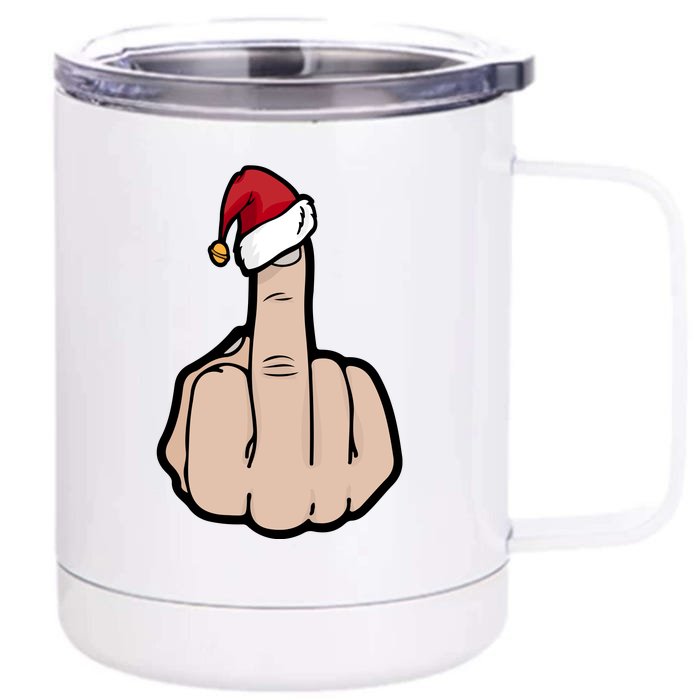 Festive Finger Front & Back 12oz Stainless Steel Tumbler Cup