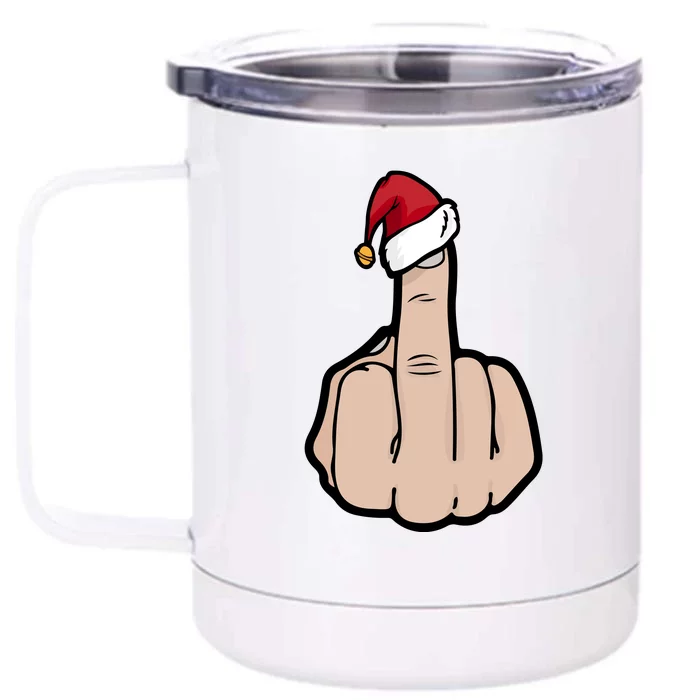 Festive Finger Front & Back 12oz Stainless Steel Tumbler Cup