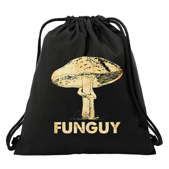 Funguy Funny Fungi Fungus Mushroom Drawstring Bag