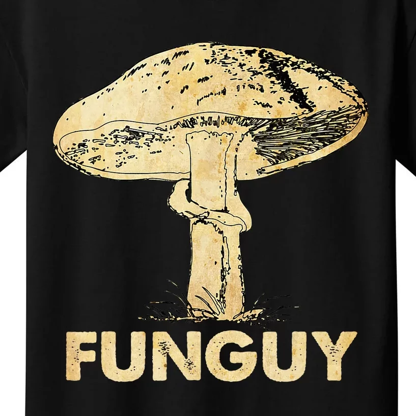 Funguy Funny Fungi Fungus Mushroom Kids T-Shirt