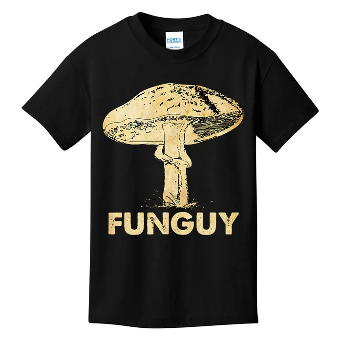 Funguy Funny Fungi Fungus Mushroom Kids T-Shirt