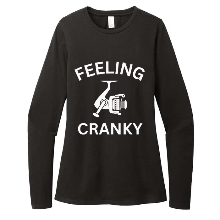 Funny Fishing Feeling Reel Cranky Fishing Fisher Womens CVC Long Sleeve Shirt