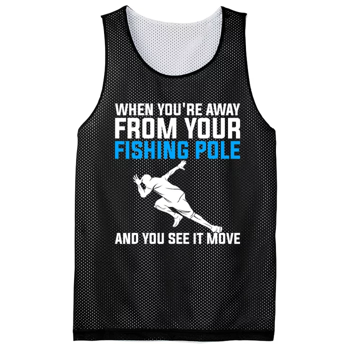 Funny Fishing Fisherman Angler Fish Design Mesh Reversible Basketball Jersey Tank