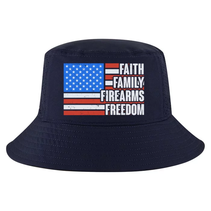 Faith Family Firearms Freedom Cool Comfort Performance Bucket Hat