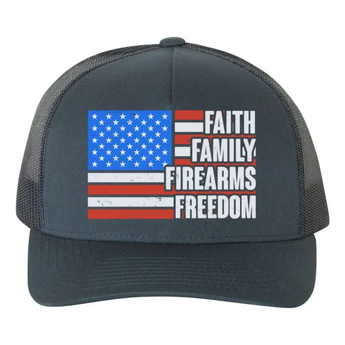 Faith Family Firearms Freedom Yupoong Adult 5-Panel Trucker Hat