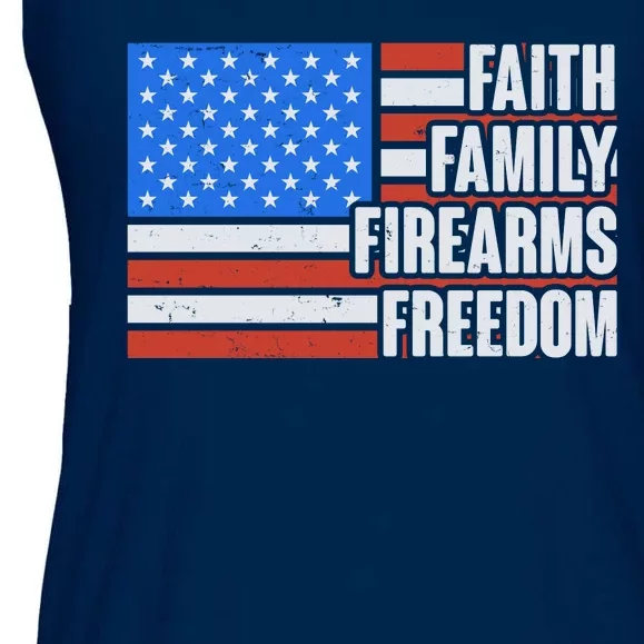 Faith Family Firearms Freedom Ladies Essential Flowy Tank