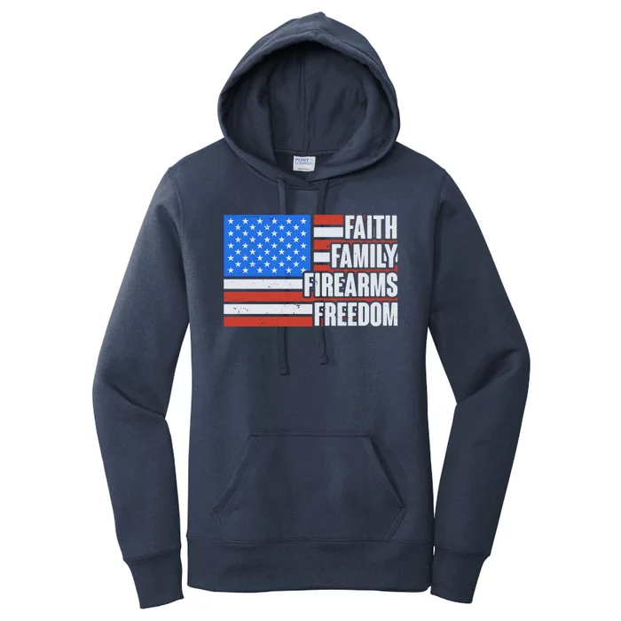 Faith Family Firearms Freedom Women's Pullover Hoodie