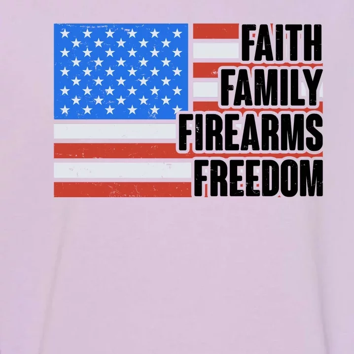 Faith Family Firearms Freedom Garment-Dyed Sweatshirt