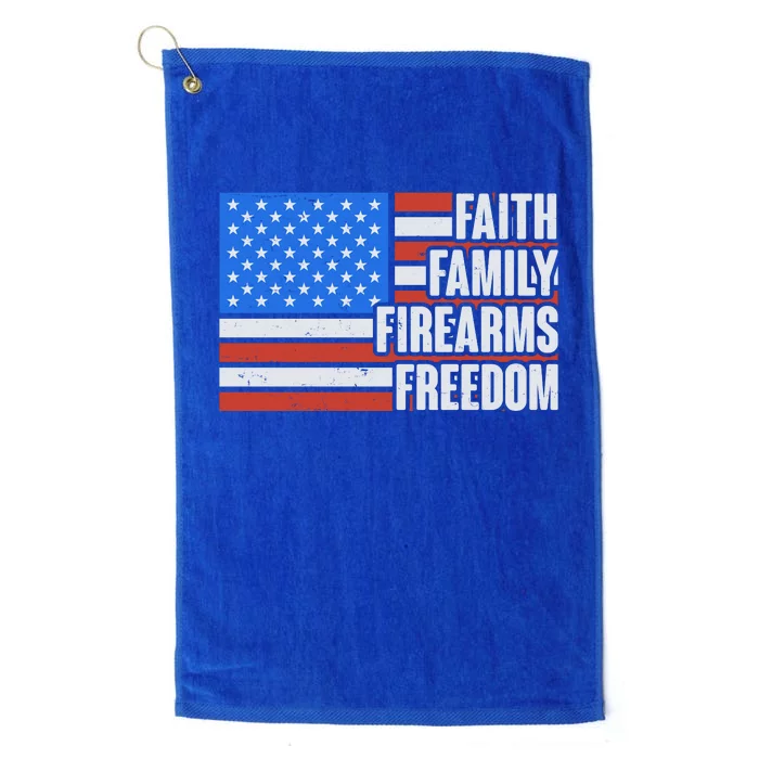 Faith Family Firearms Freedom Platinum Collection Golf Towel