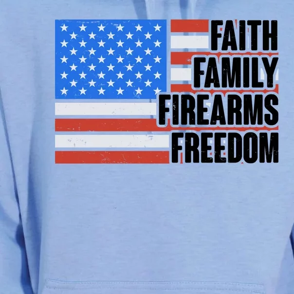 Faith Family Firearms Freedom Unisex Surf Hoodie