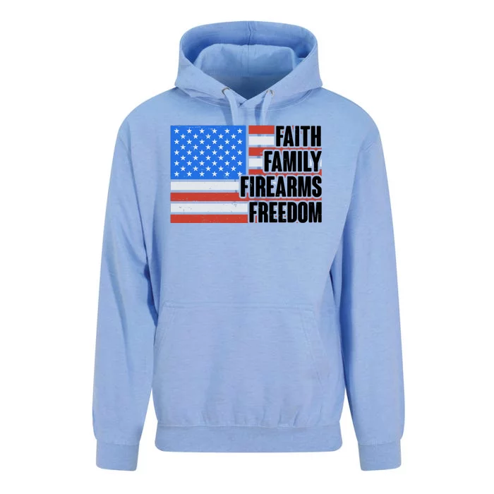 Faith Family Firearms Freedom Unisex Surf Hoodie