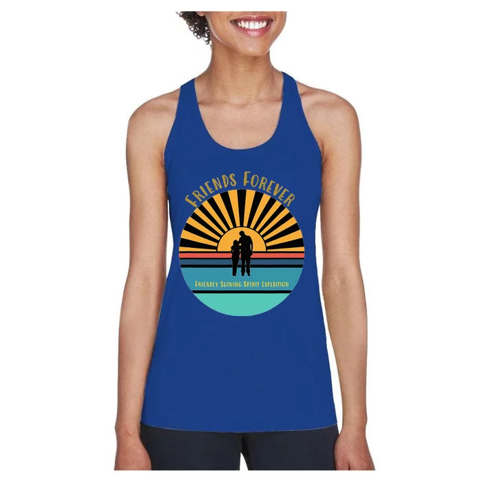 Friends Forever Friendly Shining Spirit Women's Racerback Tank