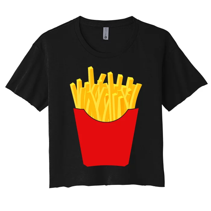 French Fries French Fry Costume Women's Crop Top Tee