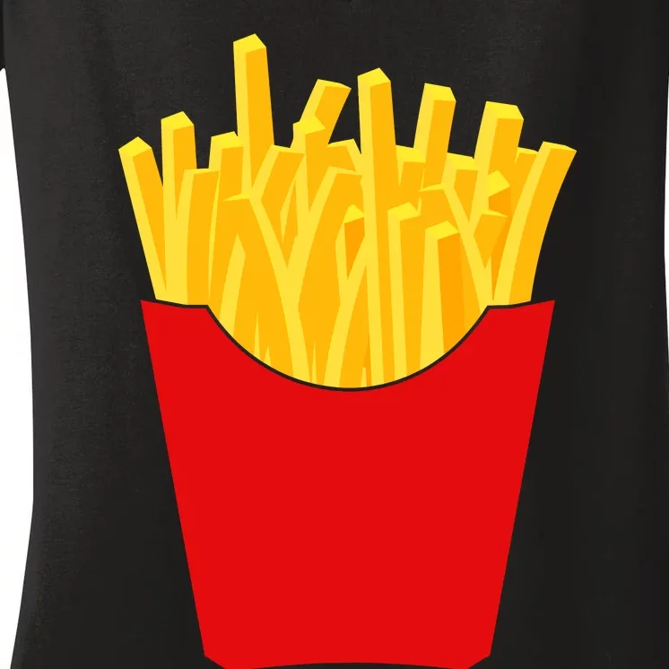 French Fries French Fry Costume Women's V-Neck T-Shirt