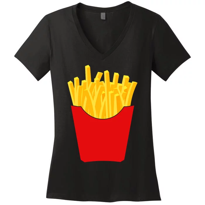 French Fries French Fry Costume Women's V-Neck T-Shirt